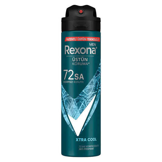 Rexona Men Erkek Sprey Deodorant Xtra Cool 72 Saat Kesintisiz Üstün Koruma 150 ml