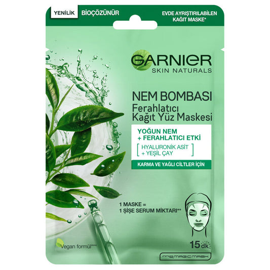 Garnier Nem Bombası Ferahlatıcı Kağıt Maske 32 gr
