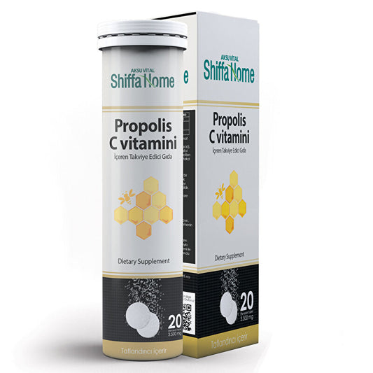 Shiffa Home Propolis & C Vitamini İçeren Takviye Edici Gıda 20 Tablet