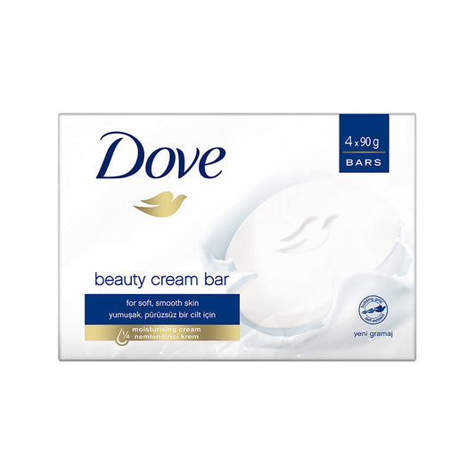 Dove Beauty Cream Bar Original Yumuşak Pürüzsüz Bir Cilt İçin Nemlendirici Krem 4x90 gr
