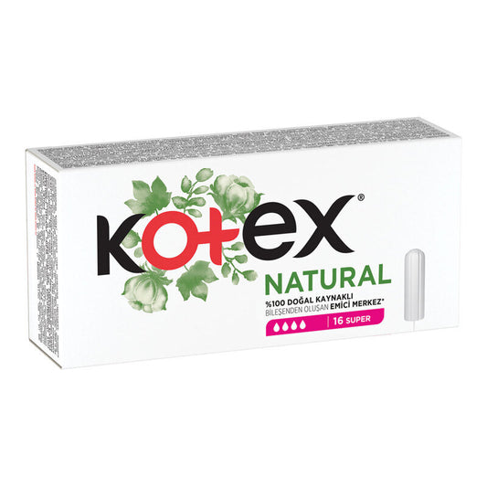 Kotex Natural Süper Tampon 16'lı