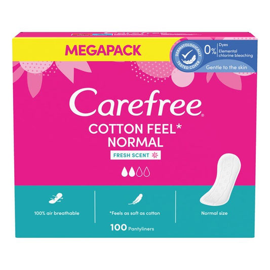 Carefree Cotton Feel Normal Parfümlü Günlük Ped 100'lü