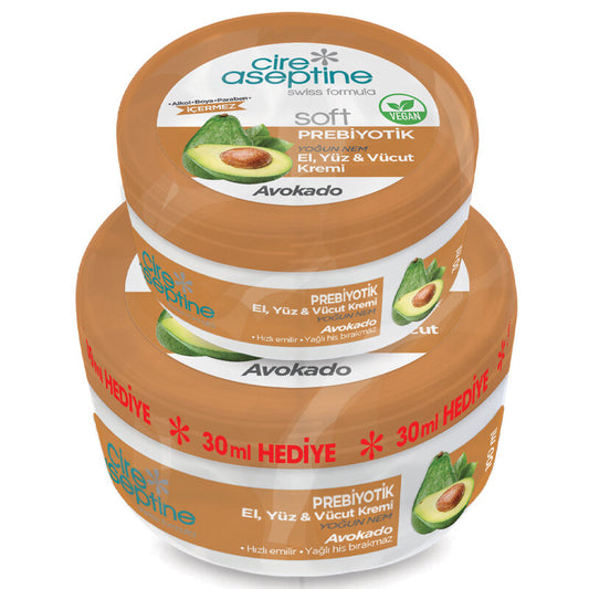 Cire Aseptine Soft Prebiyotik Avokado 100 ml + 30 ml