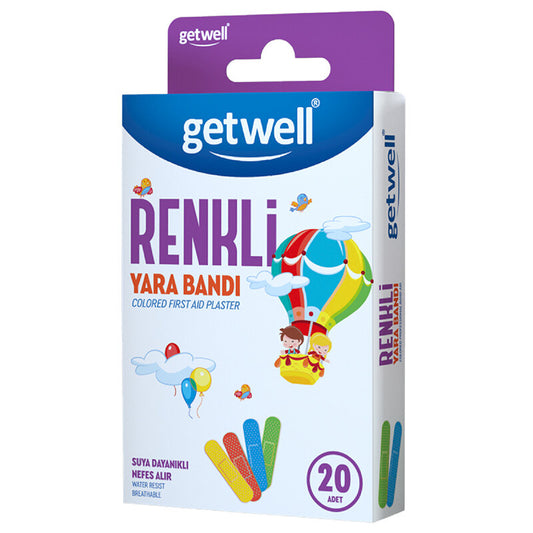 Getwell Renkli Yara Bandı 20 Adet