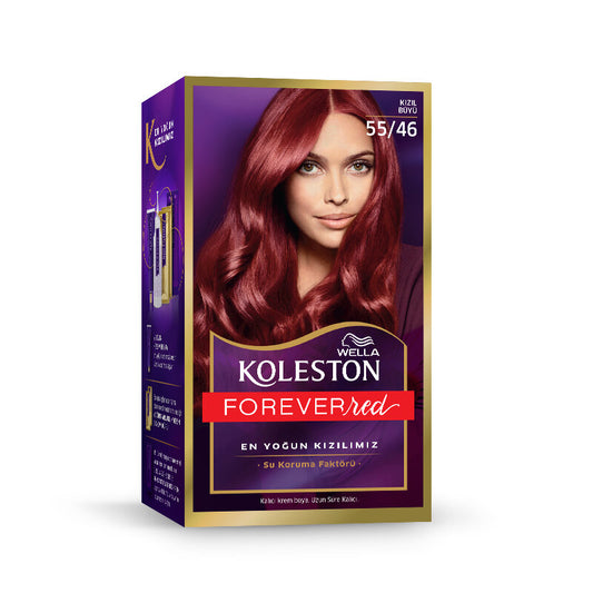 Wella Koleston Kit Forever Red Saç Boyası 55/46 Kızıl Büyü