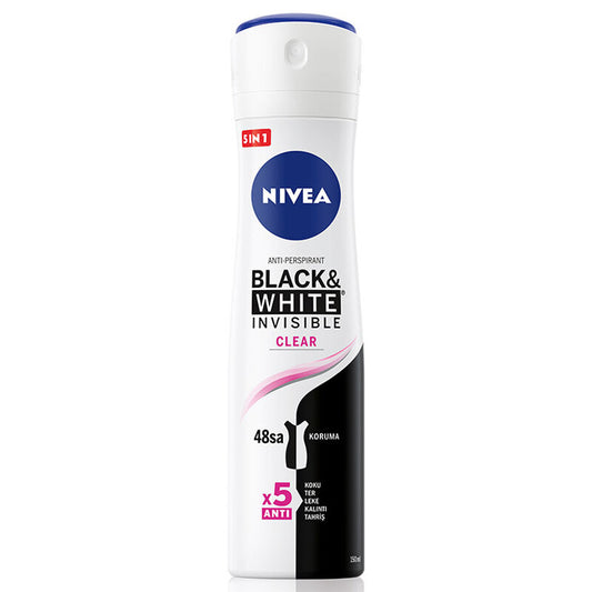 Nivea Invisible Clear Black & White Kadın Deodorant Sprey 150 ml